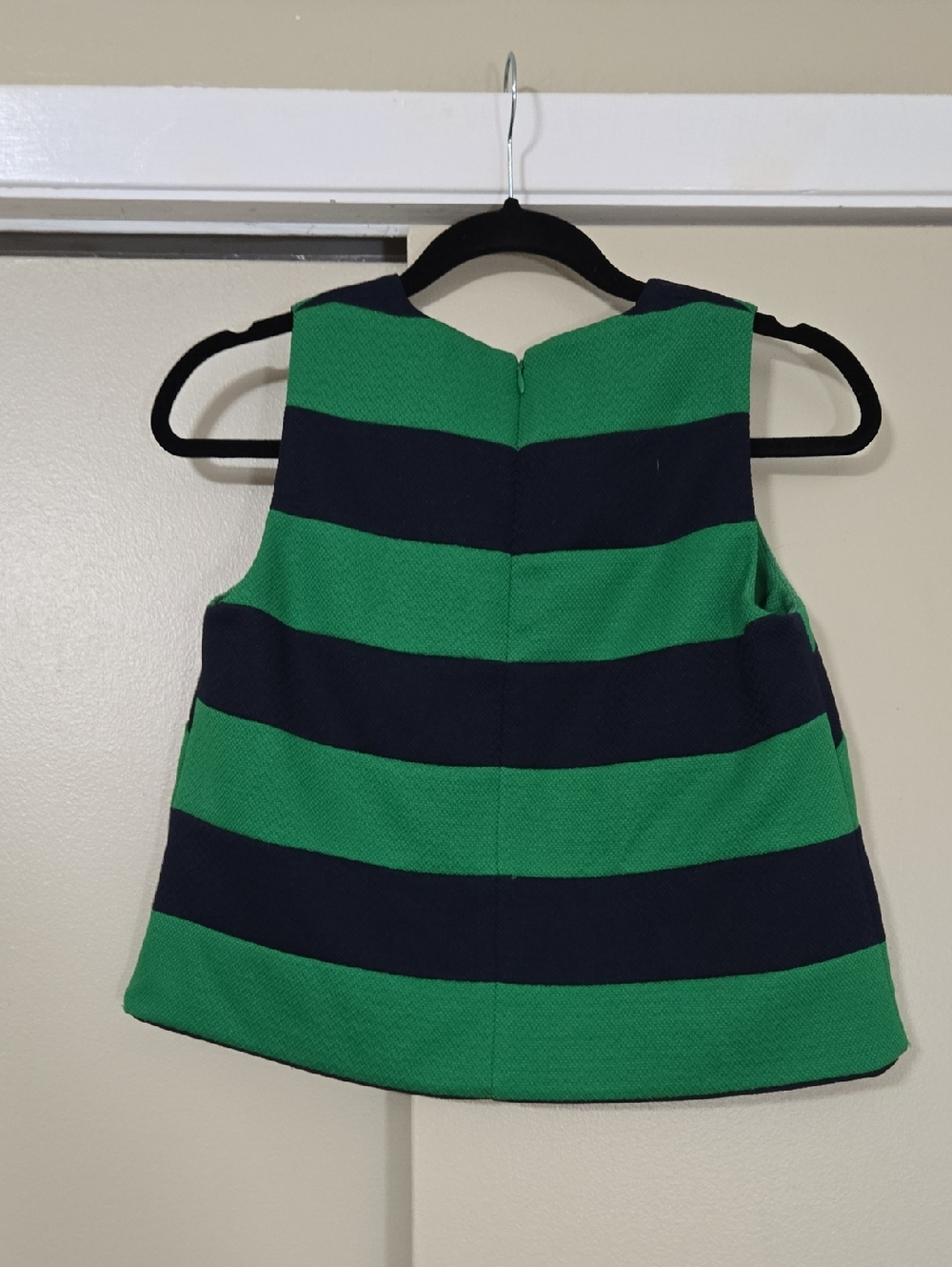 Tuckernuck Green and Navy Wide-Stripe Sleeveless Tank Size XXS - Picture 2 of 3